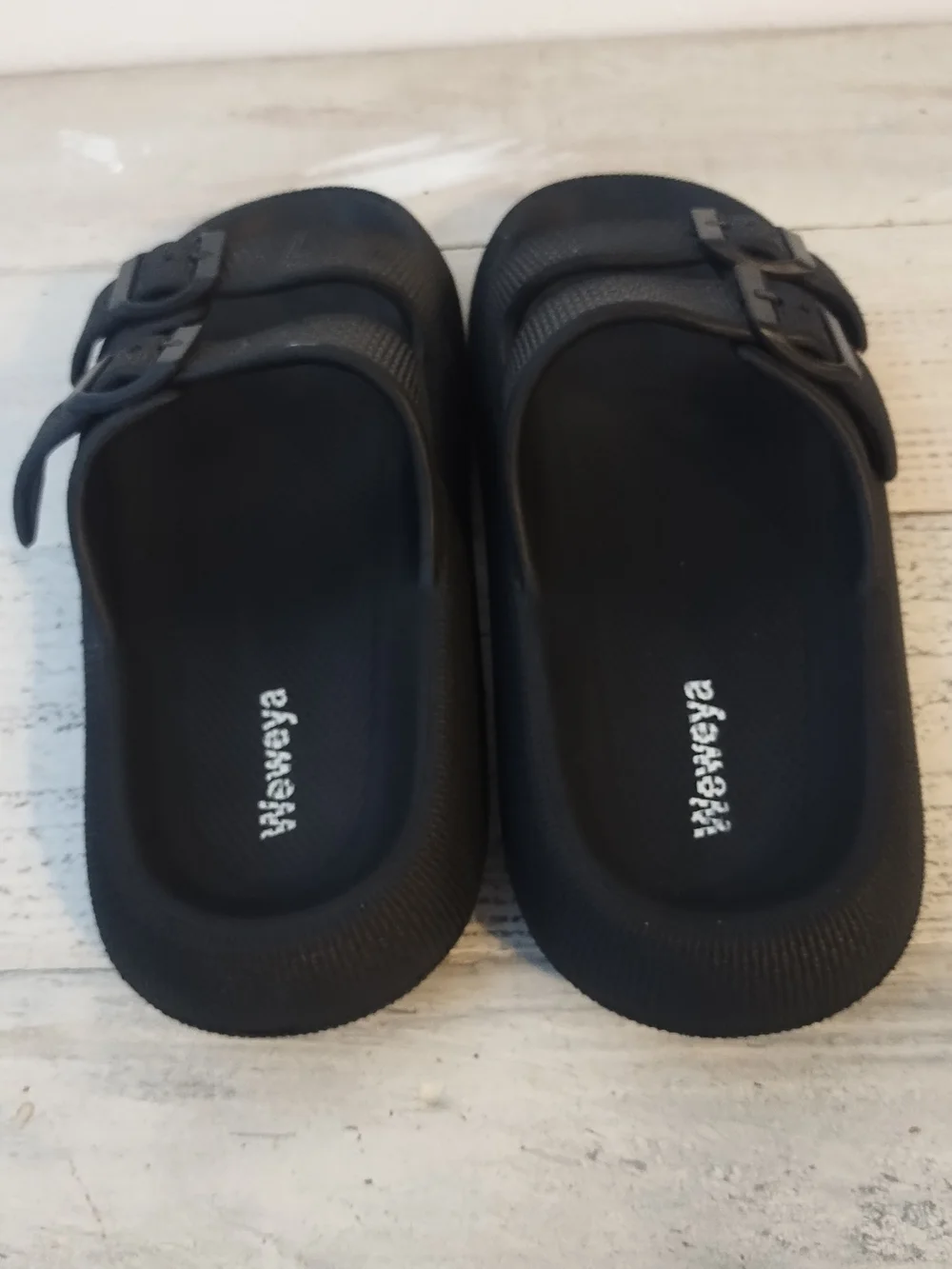 Weweya Cloud Sandals for  Men - Pillow Slippers - Double Buckle Adjusta size 9
